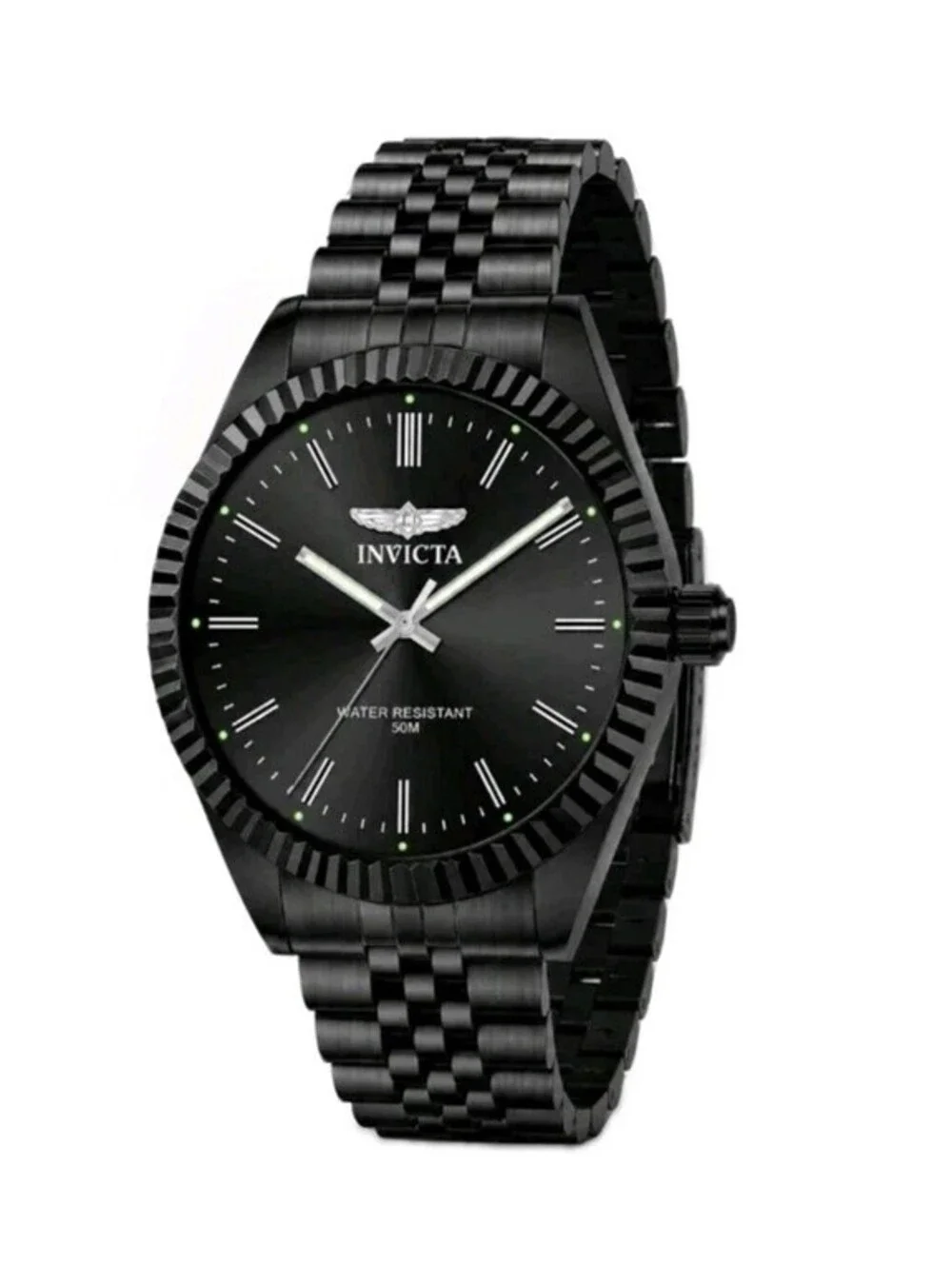 Invicta Men’s “Blackout” Watch-Specialty Serrate 43mm-Stainless Steel- (79018)
